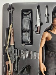 Hot Toys MMS 35 Rambo III 3 John J Rambo 1/6 Sylvester Stallone Open Complete
