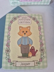 Kaleidos Creative Cozy Gardener Critters Jasper Unopened Bag Blind Box w/ Card