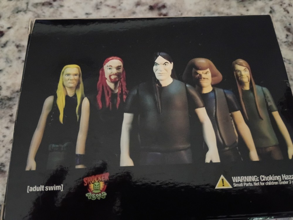SUPER RARE! NIP! Shocker Toys Metalocalypse Dethklok Action Figure Box Set