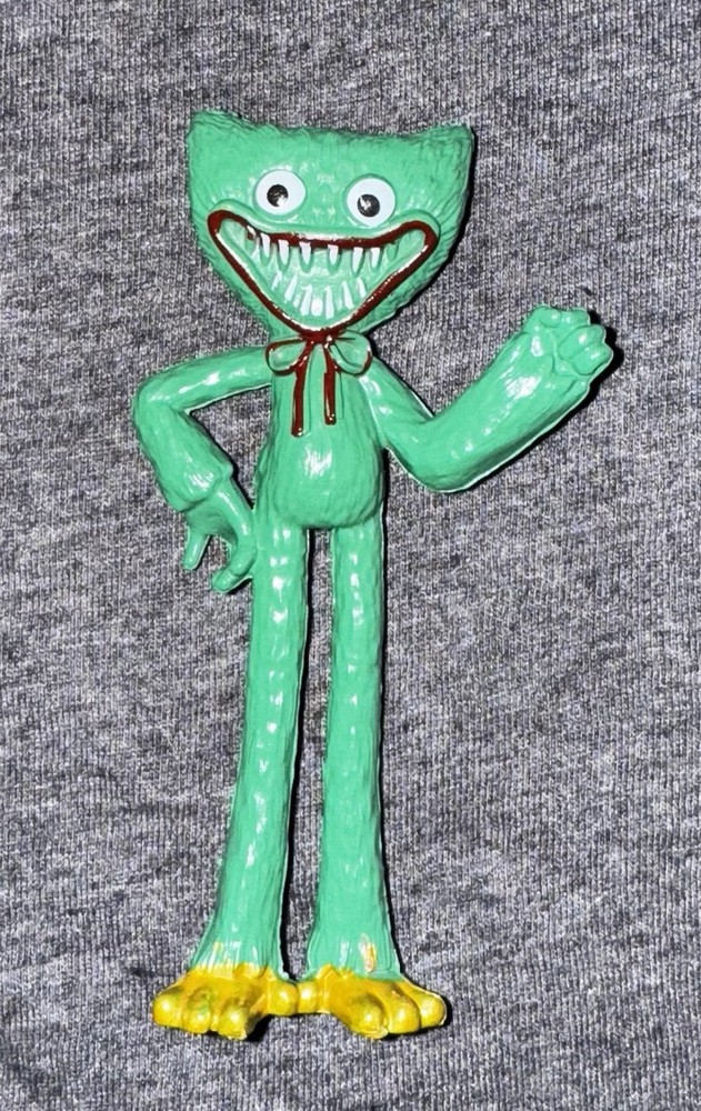 Poppy Playtime Green Scary Huggy Wuggy Bendy Action Figure No Box