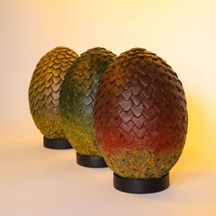 NOBLE COLLECTION GAME OF THRONES DROGON DRAGON EGG 8” AUTHENTIC PROP REPLICA