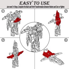 8 Pcs Mini Car Robot Toys, 3.5-inch Small Hero Action Figures, Birthday Favor…