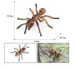 8cm Mini Ant Insect PVC Toy Animal Figure Doll Kids Gift
