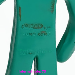 Vintage Green Gumby Bendable Doll 5.5 Inches Jesco Prema Toy Co Hong Kong