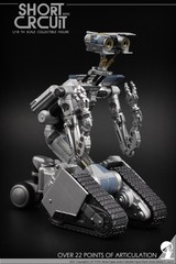 Short Circuit Two Heads Version Resin Statue 1/18 Robot Model 3.75” Cool GYTOYS