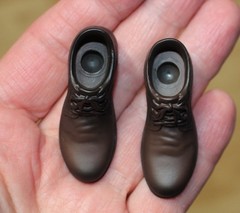 1/6 Brown Casual Business Shoes, Boots, Wolverine Hot Toys Phicen In USA