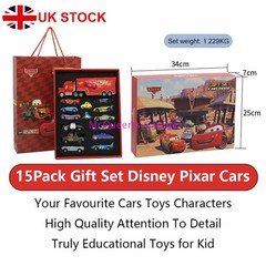 Disney Pixar Lightning McQueen Diecast Car Set Color Gift Box Alloy Toy For Kids