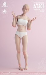 US Worldbox 1:6 AT201 Pale Skin Felxible Female Action Figure Body Doll Model