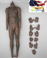 1/6 Sport Muscular Male African Tattoo Body Kevin Durant for 12″ Enterbay ❶USA❶