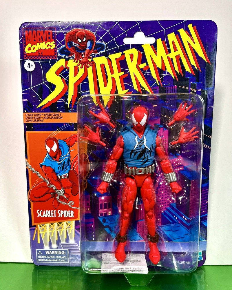 2024 Marvel Legends Retro – Spider-Man 1994 Action Figure – SCARLET SPIDER
