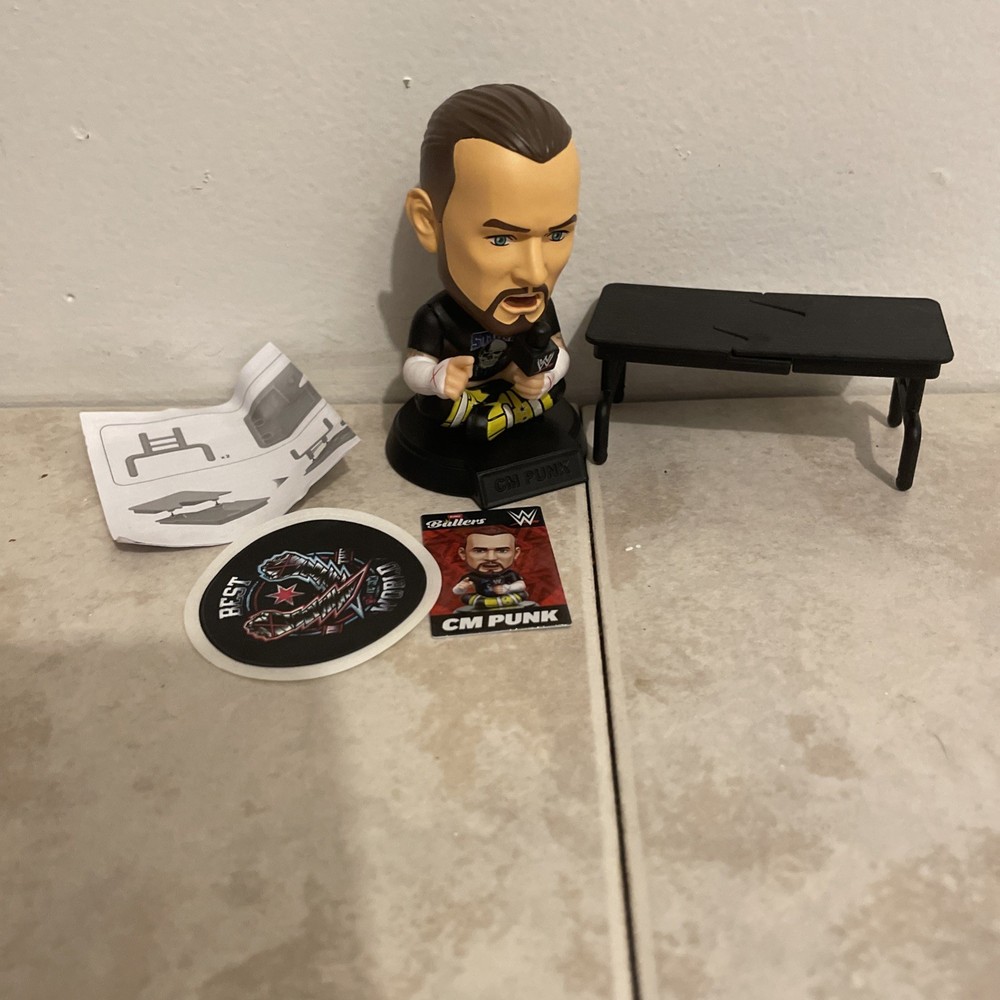 WWE ZURU BALLERS RARE 1 of 10 CM PUNK PIPE BOMB 2026 With Table