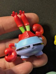 Spongebob Squarepants Metalfigs Patrick Squidward Mr Krabs Die Cast Figure Lot