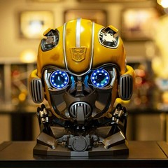 Killerbody 1/1 Amazing Bumblebee Helmet Mask Wearable Voice Control Toy Props