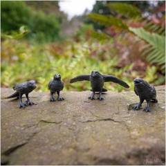 Whimsical Black Crow Figure Set | Perfect Housewarming Gift for All Ages