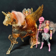 VINTAGE 1984 STARBURST SHE-RA GLIMMER & CRYSTAL SWIFT WIND PRINCESS OF POWER