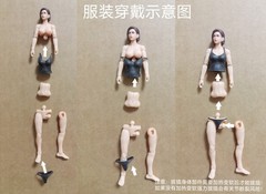 1/18 Flexible Joint Female 3.75” Action Figure Body Model