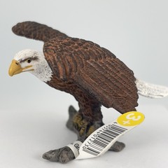 Schleich Bald Eagle Wings Spread On Branch 14780 Wildlife Realistic Bird Animal