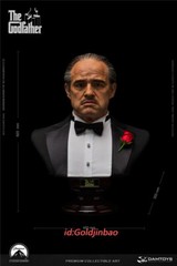 DAMTOYS The Godfather Vito Corleone Bust Model silica gel In Stock 1/1 H62cm