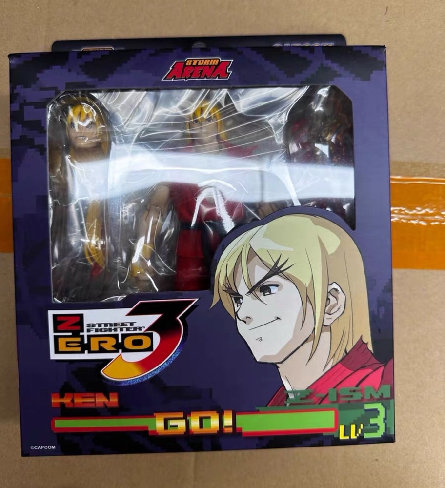 New Storm Toys SFSA01 1/12 Street Fighter ALPHA3 Ken Action Figure Model In Hand