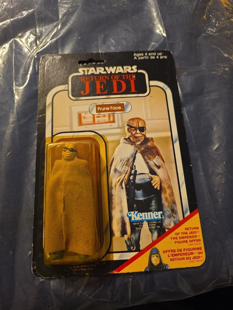 STAR WARS Return Of The Jedi Prune Face 65 Card Back Moc Factory Sealed No 71320
