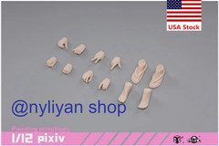 86TOYS T86-ST03-A 1/12 Female Pale Large Breast Flexible Joint Figure Girl Body