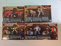 NISB Transformers Kingdom Golden Disk Collection Full Set Terrorsaur and team