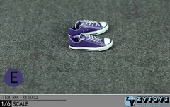 1/6 women shoes Purple Casual Chuck Sneakers for 12″ figure phicen hot toys❶USA❶