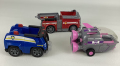 Paw Patrol Bundle Figures Vehicle Lot Skye Chase Police Marshall Fire Truck