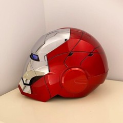 2024 Iron Man MK5 1:1 Helmet Wearable Voice-control Cosplay Mask Silver AUTOKING