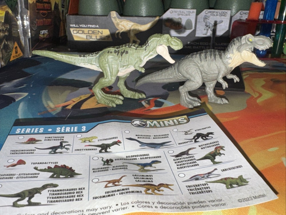 Jurassic World MINIS Series 2 (2026) & Series 3 2023 TYRANNOSAURUS REX T-REX Lot