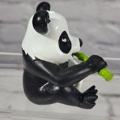 Funrise Panda Bear Deluxe Vinyl Figure Snacking On Bamboo 2.25” Tall 2011