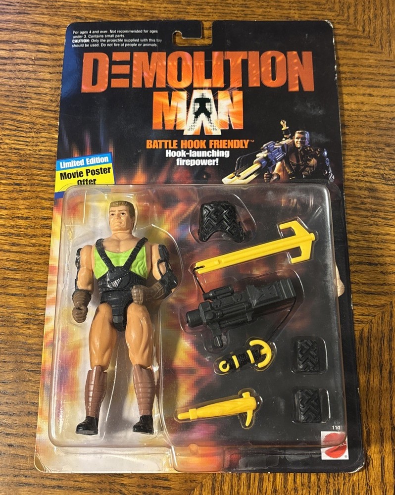 Demolition Man Battle Hook Friendly Action Figure 1993 Mattel