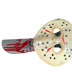 Jason Voorhies Mask & Machete Set Costume Accessory Kit Friday the 13th