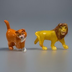 Polly Pocket Disneys The Aristocats Thomas O’Malley Alley Cat Lion Simba Giraffe