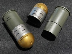 M433HE1 HEDP Dummy Toy Grenade Shell Model Tactical Prop Storage Case 3 Pack