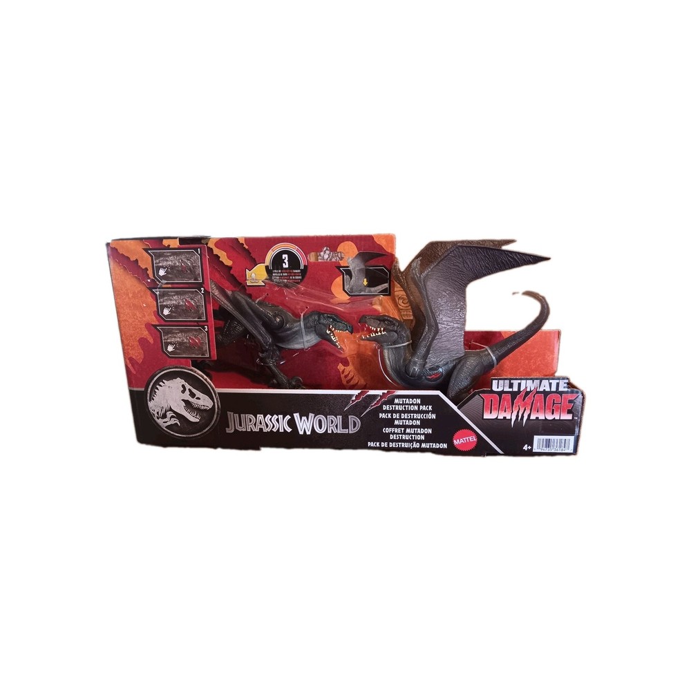 Jurassic World Ultimate Damage Mutadon Destruction Pack Mattel Dinosaur Figures