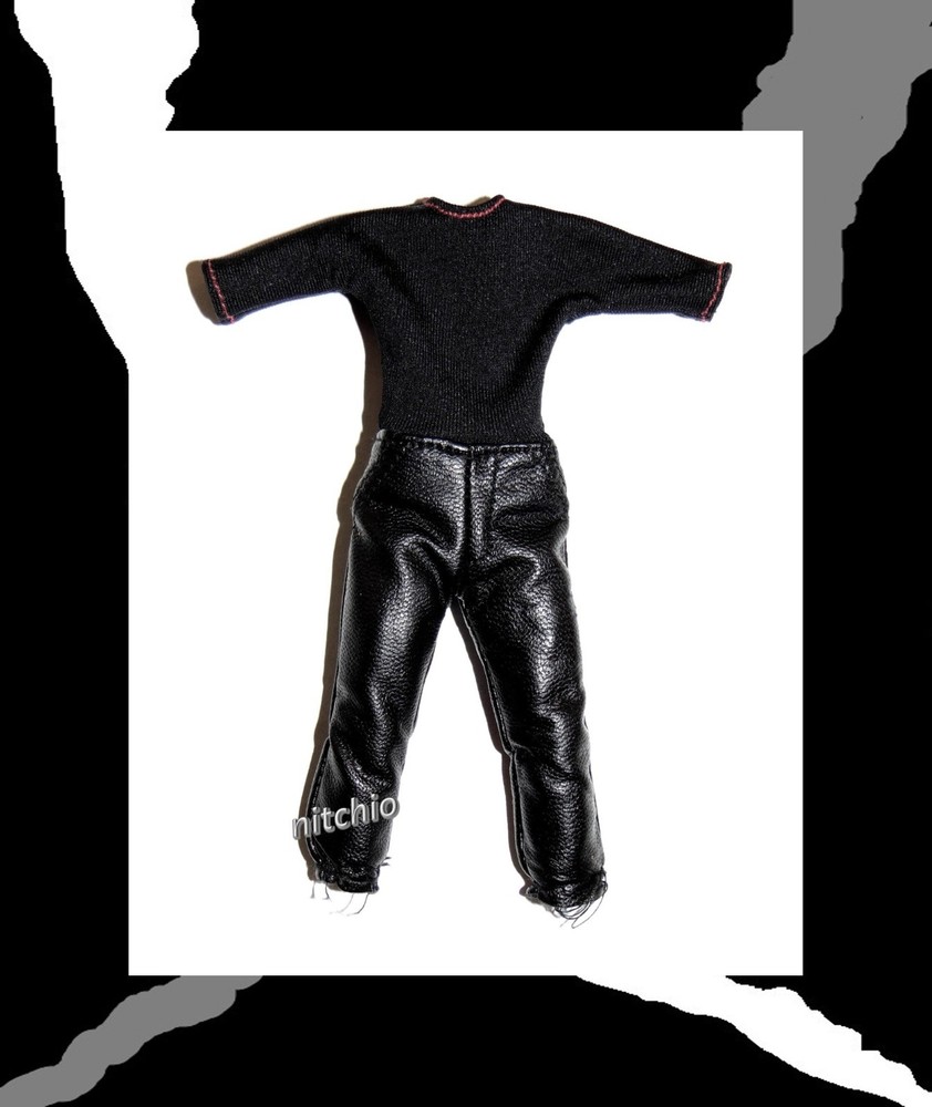 Mezco One:12 Blade – SHIRT & MOTORCYCLE PANTS (Sewn Together) 1/12 Scale