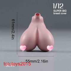 1/12 Sexy Female Big Bust Breast Cover Model For 6”Action Figure Body Doll Toy