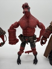 Mezco Hellboy Figures Lot Of 4 2004 2005 Movie Variants Coat Samaritan