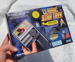 Classic Star Trek TOS Science Tricorder Playmates 1995 Open Box Complete Works