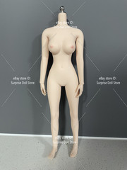 1:6 Female Makeup Seamless Body With detail Pale Skin Medium Breast 12″ Figure