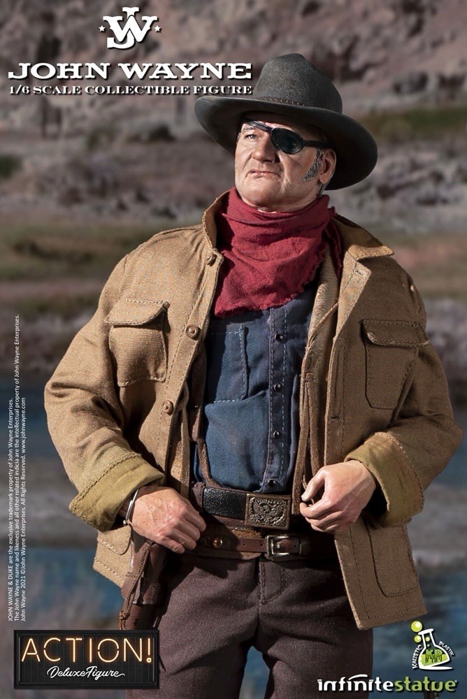 John Wayne 1/6 Deluxe Edition Figure w/ Hands, Rifle, Revolver +
