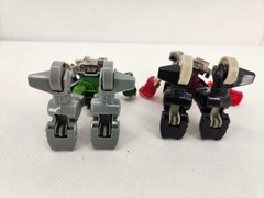 Battleborg Battling Robot Action Figures Battle Pack Red Army Green Tomy