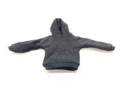 MO-HDST-BK: 1/12 Black slim fit hoodie for 6″ SHF Figma Damtoys slim body