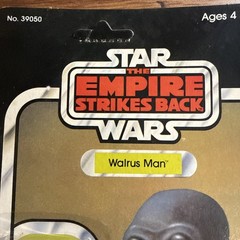 Vintage Kenner Star Wars ESB Walrus Man 21 Back Carded Action New & Sealed
