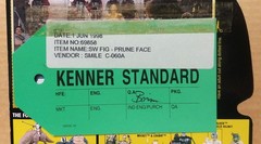 Star Wars Freeze Frame Kenner Standard Green Tag Sample POTF2 Prune Face