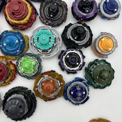 Large 90+ Piece Lot Of Beyblade Spinners, Discs, Launchers, Parts