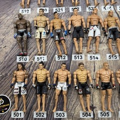 Huge Lot Jakks Pacific UFC Action Figures GSP Rampage BJ Penn Kimbo Hughes