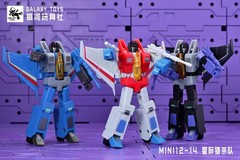 IN STOCK Galaxy Toys Starscream Skywarp Thundercracker Mini 12-14 Figure 8CM