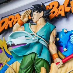 Bandai Tamashii Art Dragon Ball Son Goku & Dragon Three Dimensional Painting New